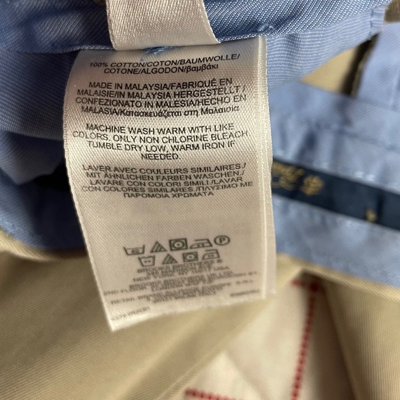 Brooks Brothers Advantage Chino Hudson Light Weight Mens Khaki Pants W36 L30 - Picture 5 of 11